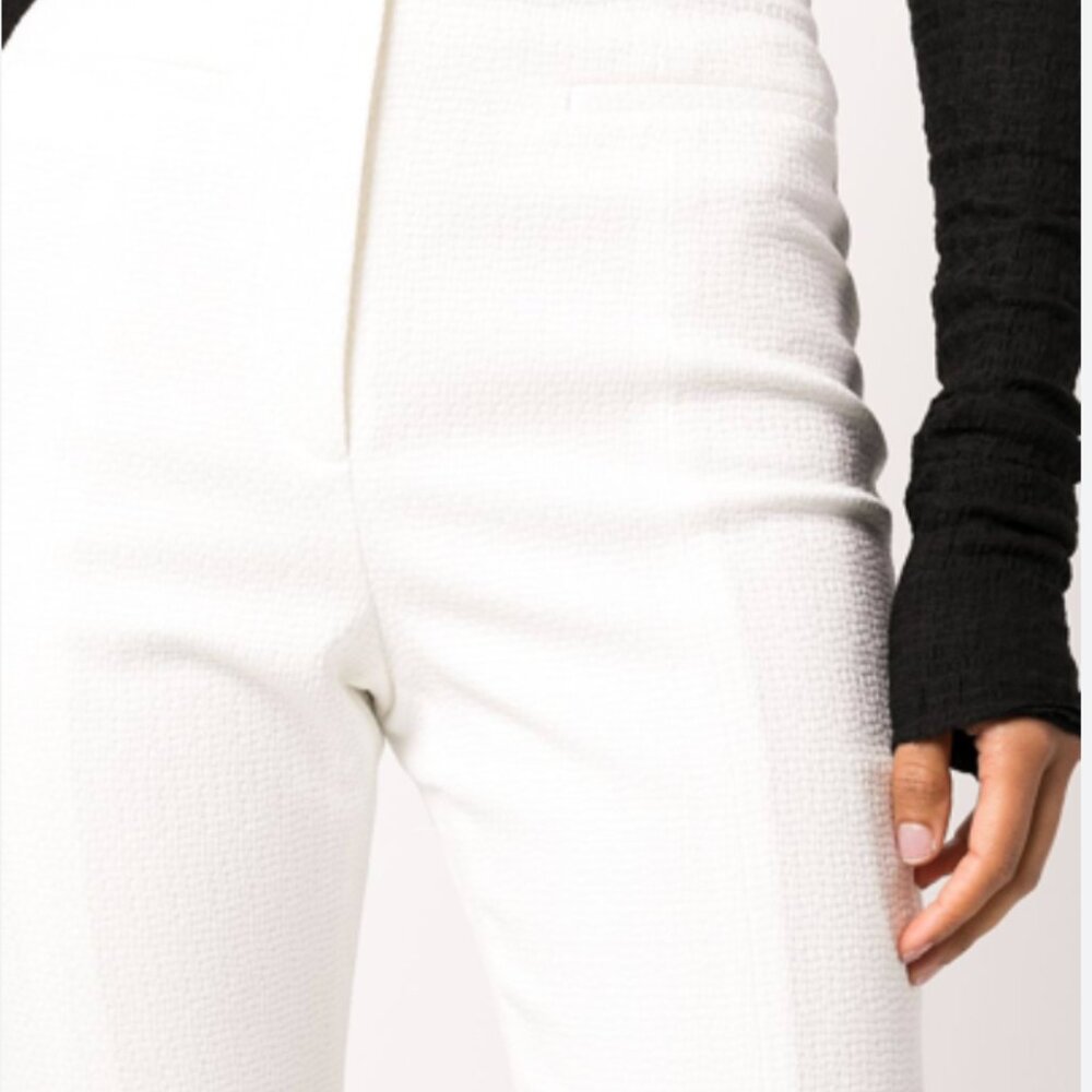 Alexis "Maryam" high-rise flare leg pants | White | WORN ONCE